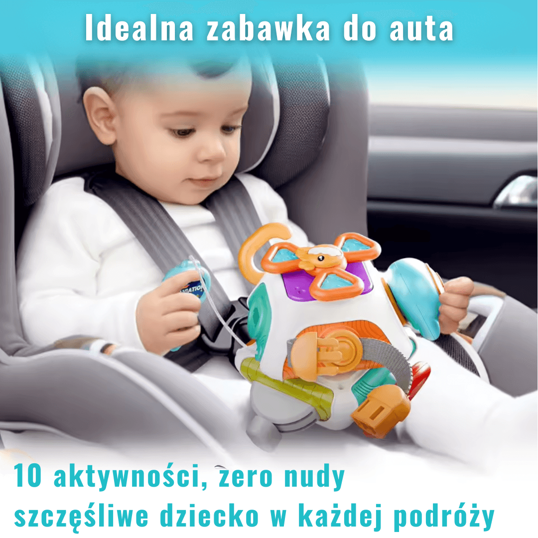 Kostka sensoryczna Montessori – edukacyjna zabawka aktywności dla dzieci